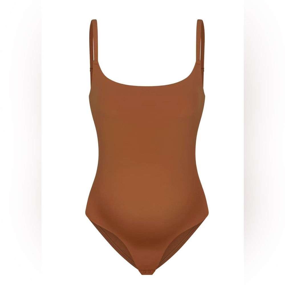 SKIMS Bronze Maternity Brief Bodysuit